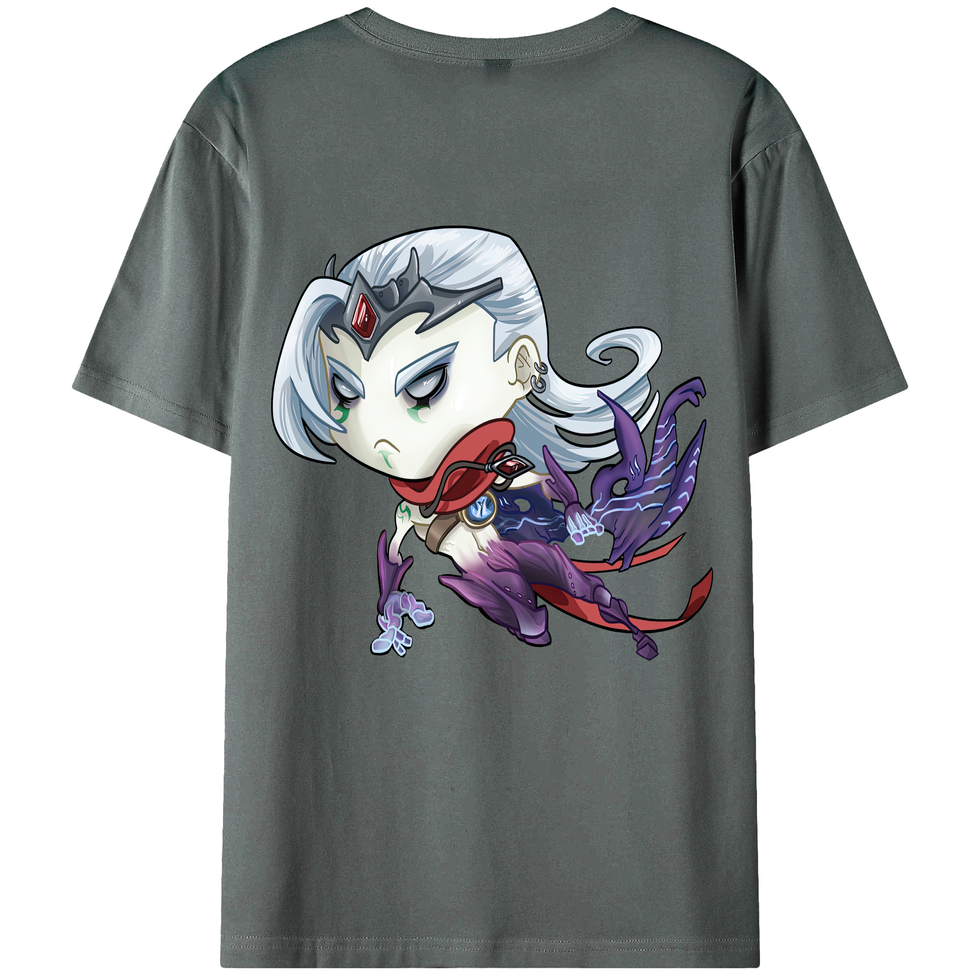 リーグ・オブ・レジェンド League of Legends LOL 綿100％ メンズ半袖Tシャツ（バックプリント） 通気性